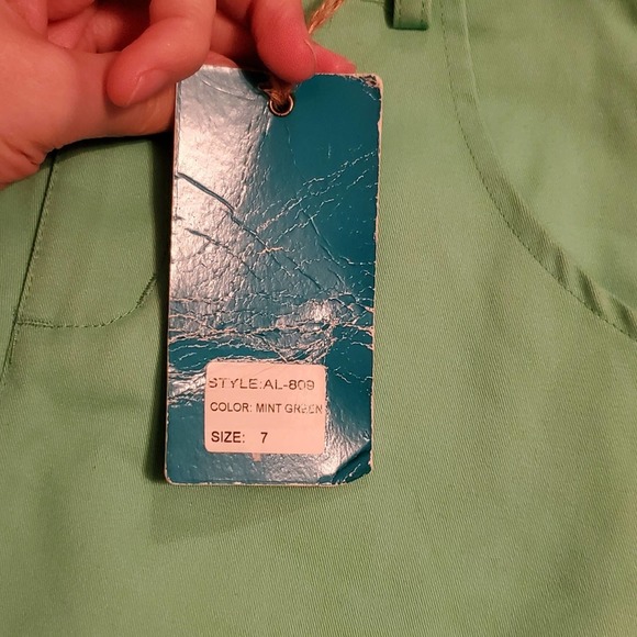 NWT! Crew Kids Mint Green Boys Cropped Pants Size 7 Boys - Picture 8 of 8